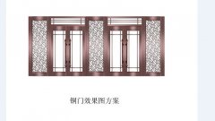 玻璃銅門15